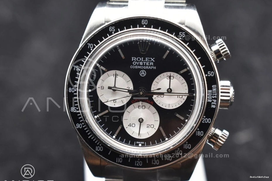 SS ADGF White Daytona SS Black on Bracelet 825 A Edition Comfortable Best Dial 0109